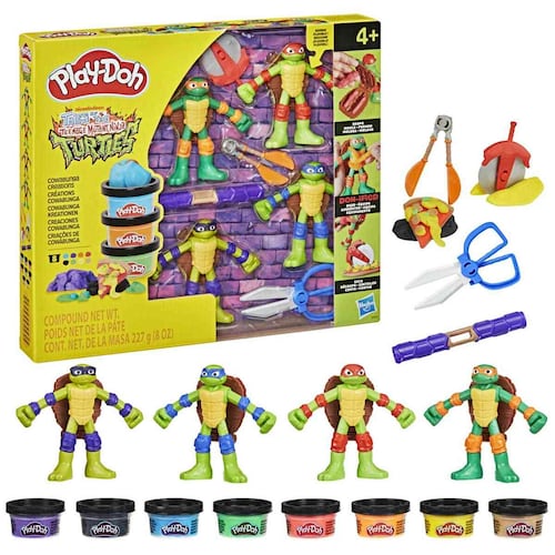 Set de Masa Moldeable Play-Doh Teenage Mutant Ninja Turtles Creaciones Cowabunga