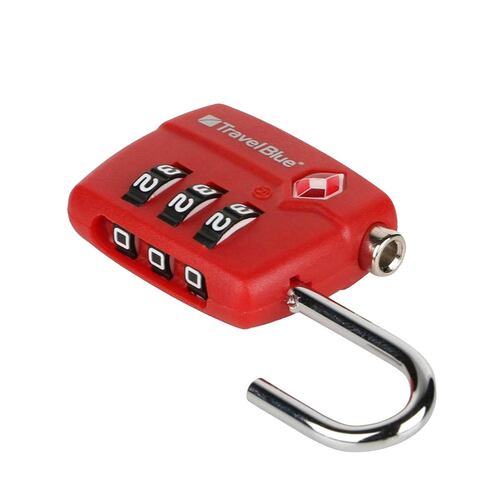 HOUTBY 4 x rojo 3 dígitos combinación candado para equipaje maleta viaje  código seguridad resettable