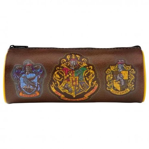 Lapicera Circular Pyramid Harry Potter Diseño Bordado Escudos Hogwarts, Slytherin, Gryffindor