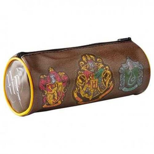 Lapicera Circular Pyramid Harry Potter Diseño Bordado Escudos Hogwarts, Slytherin, Gryffindor