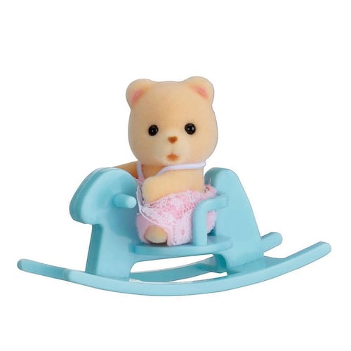 Muñeco de Terciopelo Oso en Caballo Sylvanian Families