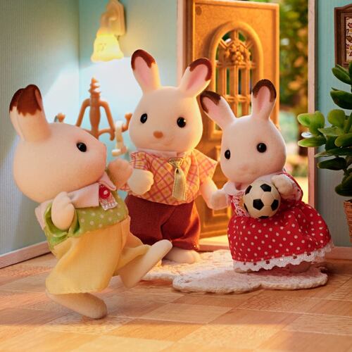Familia Conejo Chocolate Sylvanian Families