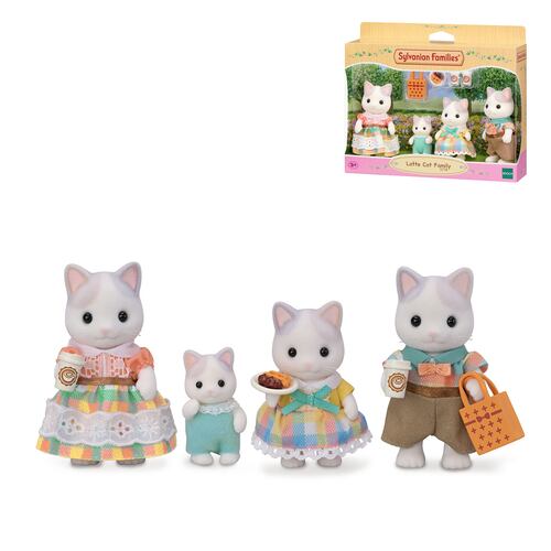 Familia Gato Latte Sylvanian Families