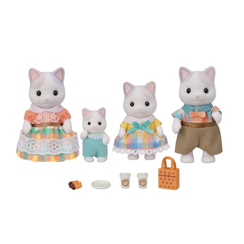 Familia Gato Latte Sylvanian Families