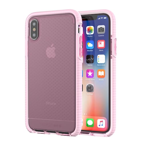 Funda Tech21 Evo Check Iphone X Rosa