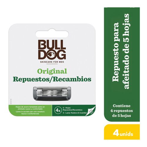 Repuestos de Rastrillo 4 Hojas BullDog