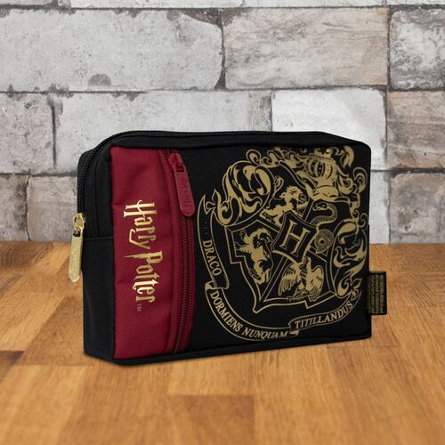 Estuche escolar Hogwarts negro