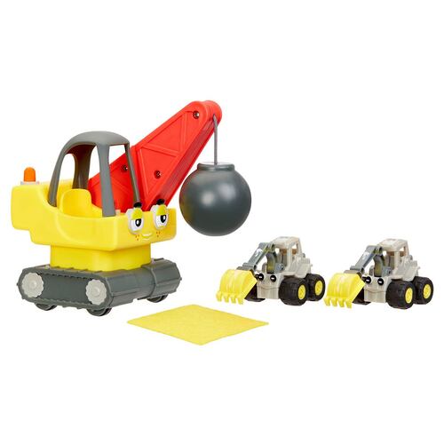 Lets Go Cozy Coupe 3pk Construction Vehicles