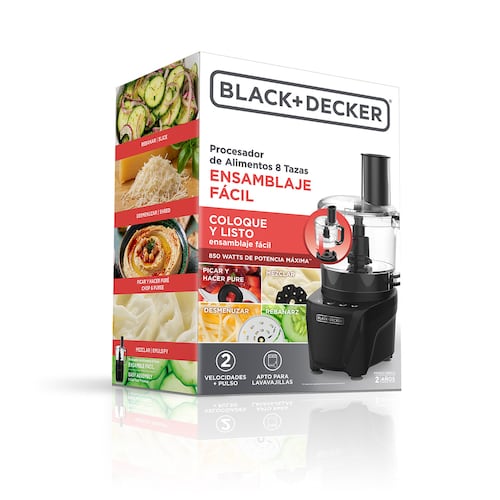 Black + Decker Procesador de Alimentos con Capacidad de 8 Tazas