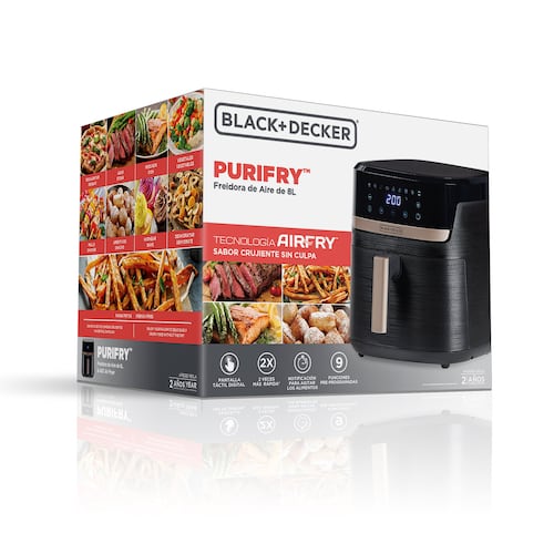 Black + Decker PURIFRY Freidora de Aire de 8L