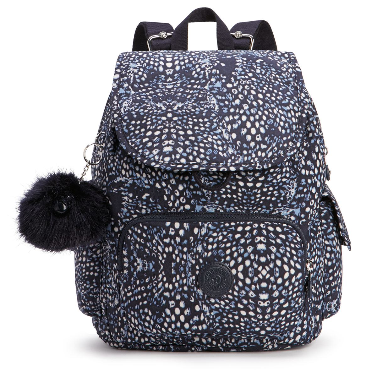 Mochila kipling cheap negra metalica