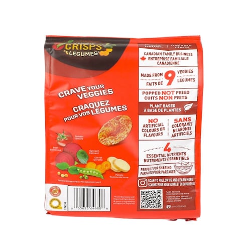 Papas Vegetales Sabor Ketchup Veggie Crisps Dare 100g