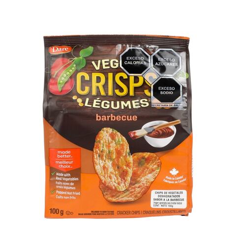 Papas Vegetales Sabor BBQ Veggie Crisps Dare 100g