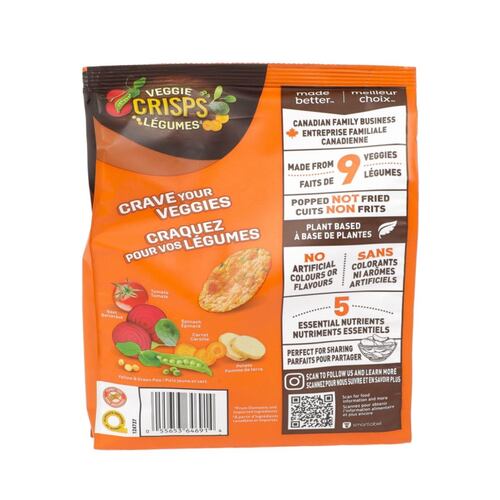Papas Vegetales Sabor BBQ Veggie Crisps Dare 100g