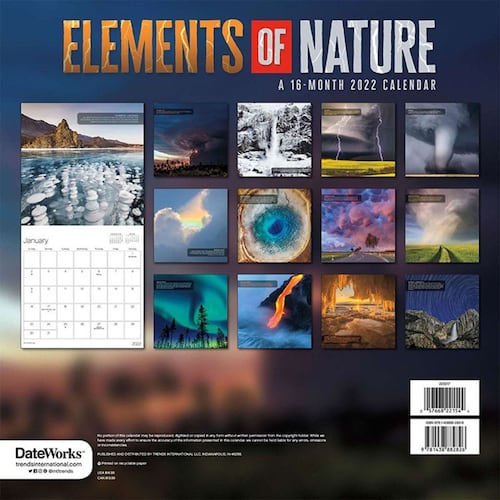 Calendario Elements of Nature Date Works