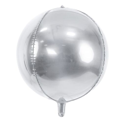 Globo esfera plateado 40 cm
