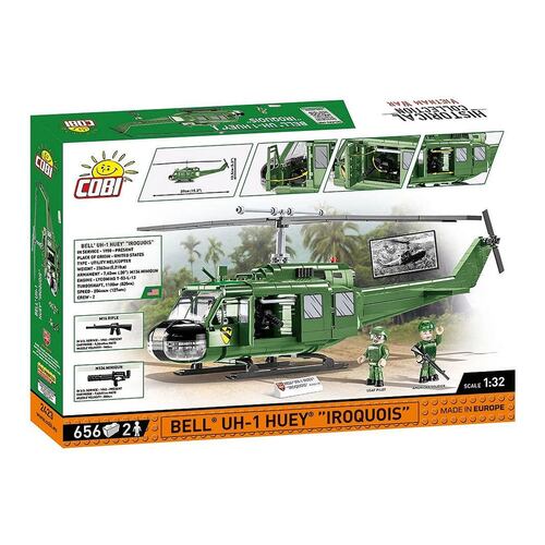 Figura Colecionable COBI de Helicóptero Militar Bell UH-1 Iroquois