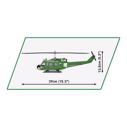 Figura Colecionable COBI de Helicóptero Militar Bell UH-1 Iroquois