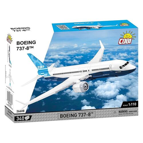 Avión Coleccionable COBI Modelo Boeing 737-8