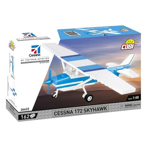 Avión Cessna 172 Skyhawk Blanco Azul 1:47