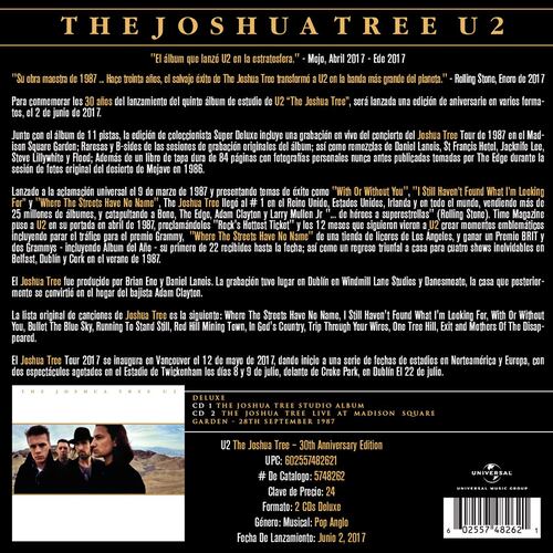 CD U2 The Joshua Tree [Deluxe]
