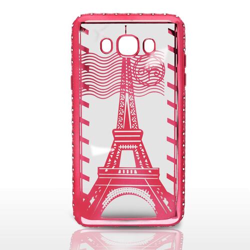 Funda para Samsung J7 Rosa Tower Eiffel