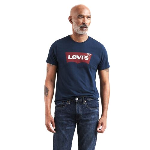 Playera MC Azul Extra Grande Levi's Graphic Set-In Neck