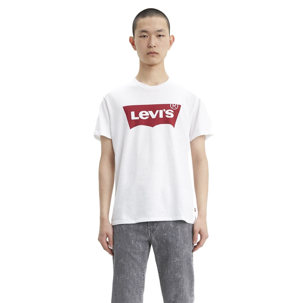 Playera MC Blanco Grande Levi s Graphic Set In Neck