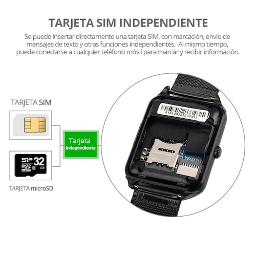 Smartwatch RedLemon SIM Independiente Negro