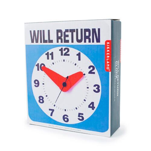 Reloj de pared Will return