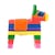 Alcancía piñata burro colores - Artesanía