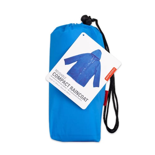 Impermeable compacto azul