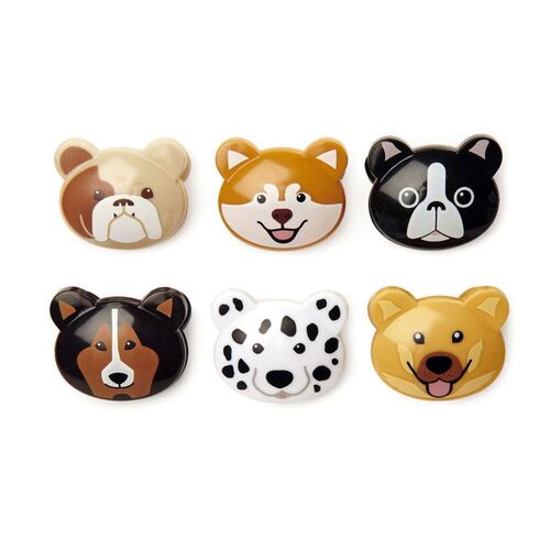 Sujetador Para Bolsas Perros 6 Piezas Kikkerland