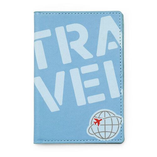 Funda Pasaporte Jet Set Azul Kikkerland