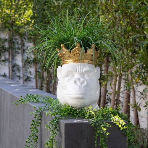 Figura gorila con corona