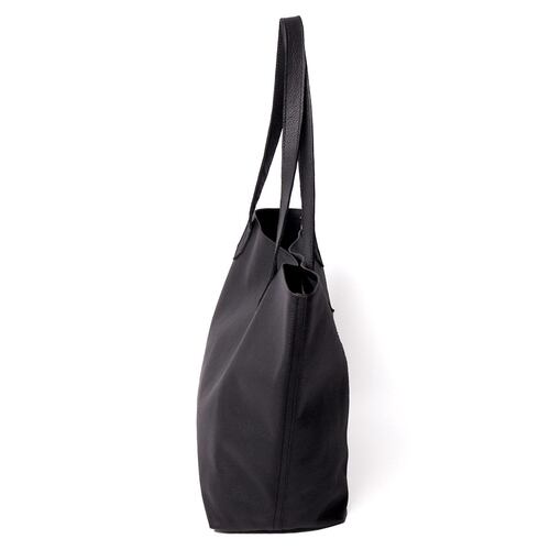 Bolsa tote lisa de piel Zuio color negro