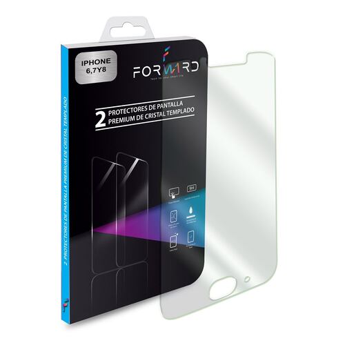 2 Pack Cristal Iphone 7 Templado 9h