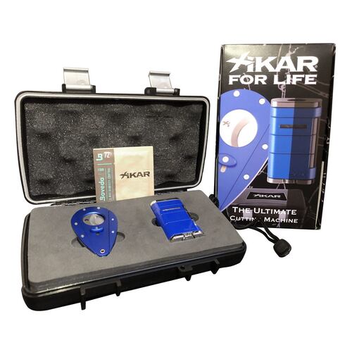 Kit Encendedor y Cortador Xykar Azul