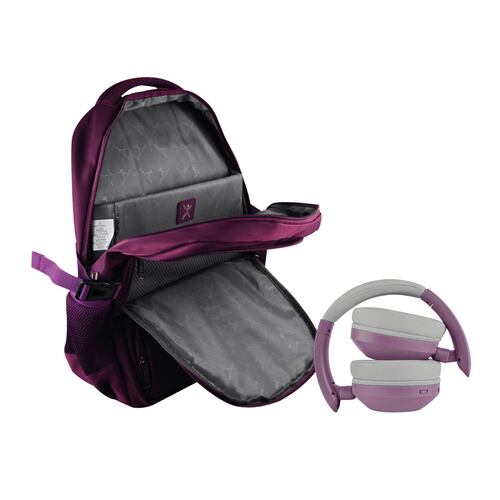 Set Mochila para Laptop con Audifonos de Diadema PERFECT CHOICE