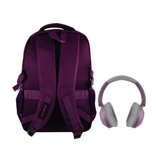 Set Mochila para Laptop con Audifonos de Diadema PERFECT CHOICE
