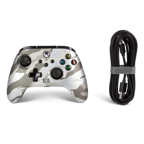 Control Xbox White Camo alámbrico