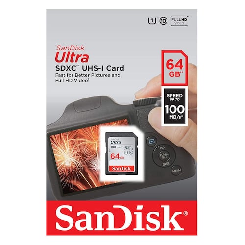 Tarjeta Sandisk Ultra SD 64 GB SDSDUNR-GN6