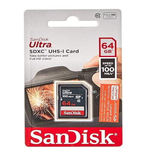 Tarjeta de Memoria Sandisk SD Ultra 64GB