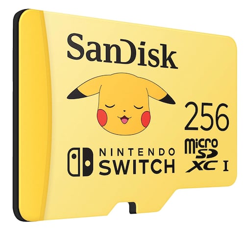 Tarjeta Memoria Micro SDXC Pokemon SANDISK para Nintendo Switch 256 GB