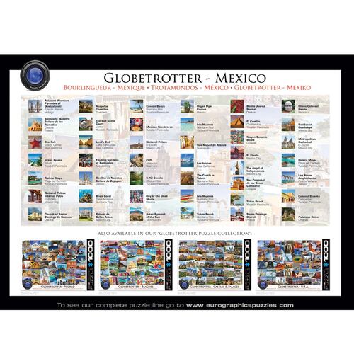 Rompecabezas Eurographics Globetrotter Mexico 1000 Piezas