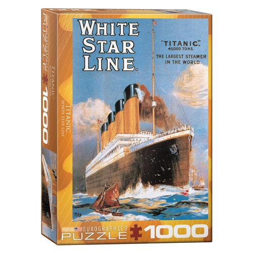 Rompecabezas Eurographics Titanic línea estrella blanca