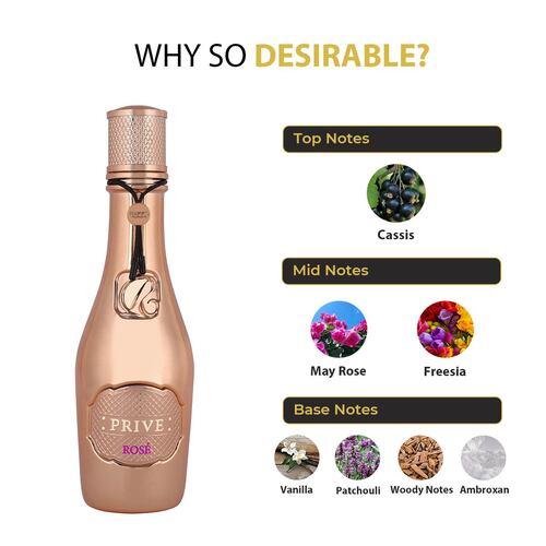 Fragancia para Mjujer Riiffs Prive Rose Eau de Parfum 100 ml