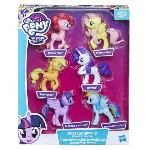Colección de Figuras Las 6 Amigas My Little Pony