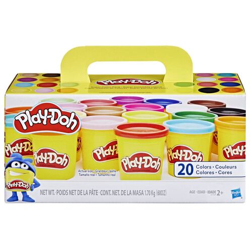 Set Play-Doh Súper Maletín 20 Colores Hasbro