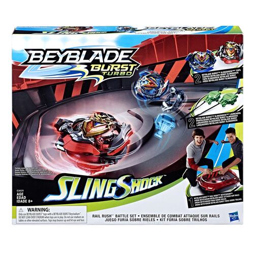 Juego de Batalla Rail Rush Beyblade Burst Turbo Slingshock